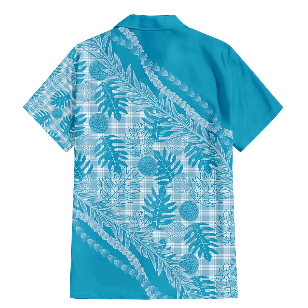 Hawaii Breadfruit Palaka Family Matching Mermaid Dress and Hawaiian Shirt Polu Maile Lei - Polynesian Pride