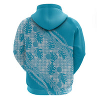 Hawaii Breadfruit Palaka Hoodie Polu Maile Lei - Polynesian Pride
