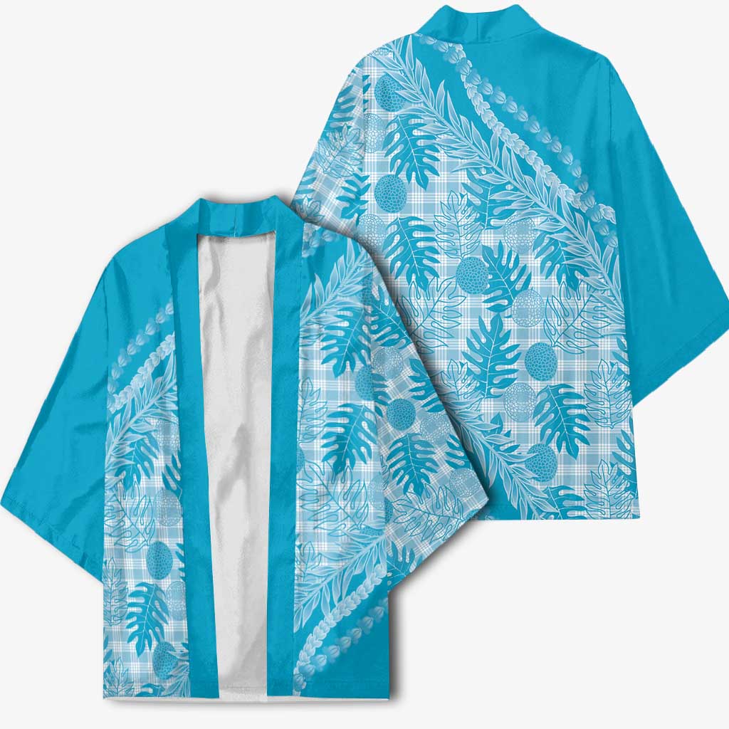 Hawaii Breadfruit Palaka Kimono Polu Maile Lei - Polynesian Pride