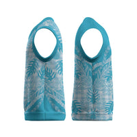 Hawaii Breadfruit Palaka Christmas Knitted V-Neck Vest Polu Maile Lei - Polynesian Pride