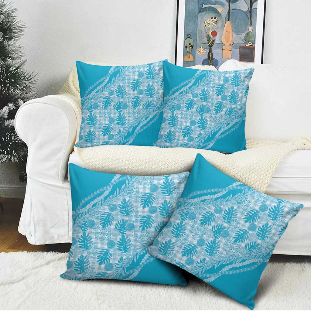 Hawaii Breadfruit Palaka Pillow Cover Polu Maile Lei - Polynesian Pride