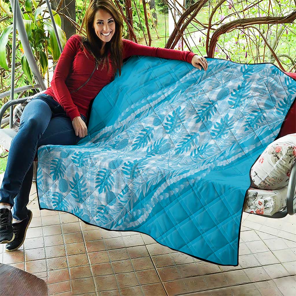 Hawaii Breadfruit Palaka Quilt Polu Maile Lei - Polynesian Pride
