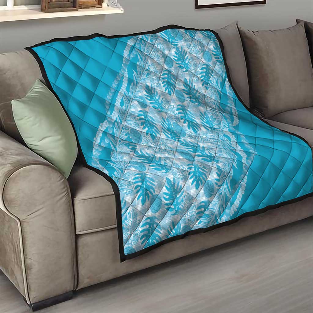 Hawaii Breadfruit Palaka Quilt Polu Maile Lei - Polynesian Pride