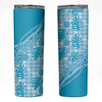 Hawaii Breadfruit Palaka Skinny Tumbler Polu Maile Lei - Polynesian Pride