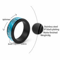 Hawaii Breadfruit Palaka Spinner Ring Polu Maile Lei - Polynesian Pride