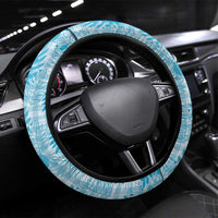 Hawaii Breadfruit Palaka Steering Wheel Cover Polu Maile Lei - Polynesian Pride