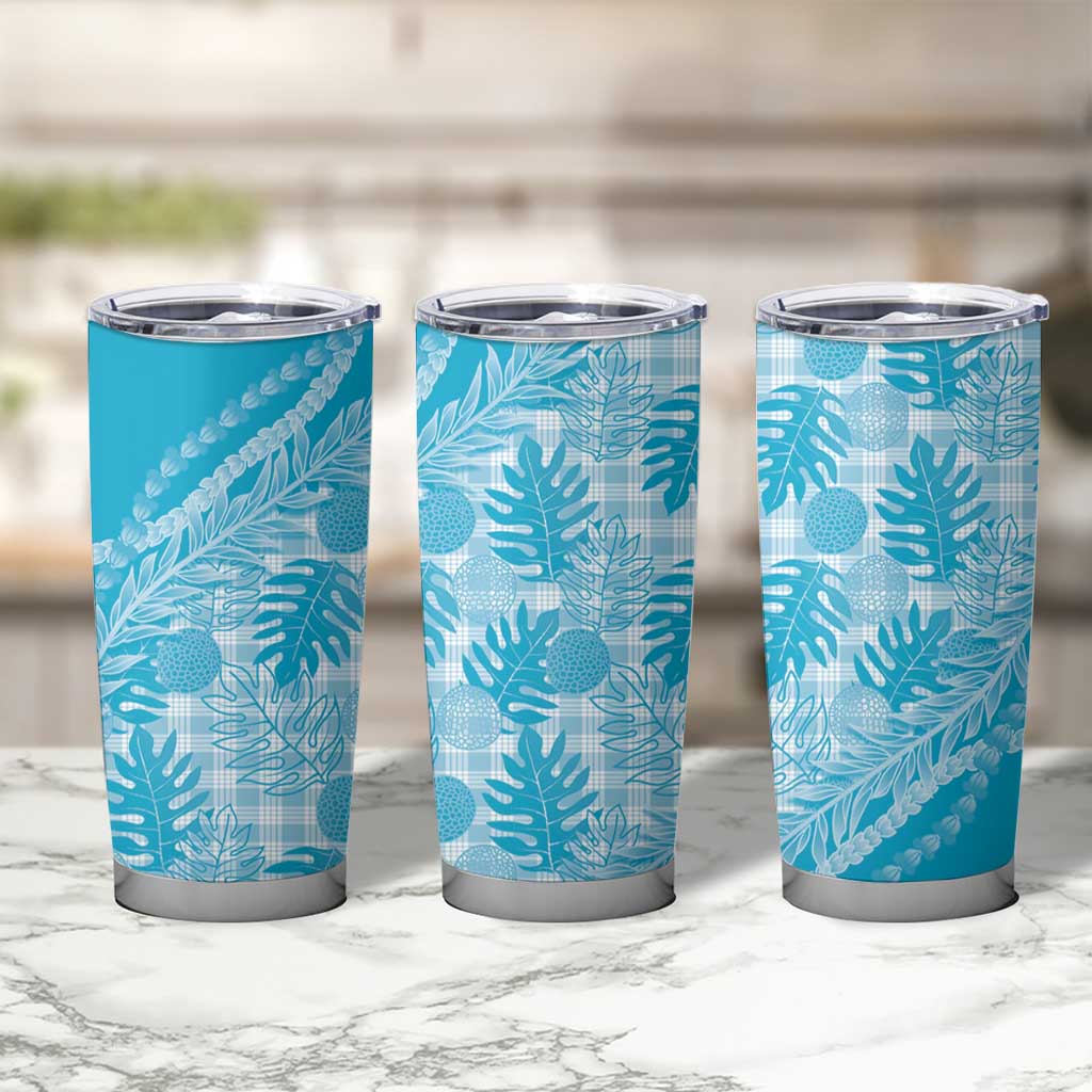 Hawaii Breadfruit Palaka Tumbler Cup Polu Maile Lei - Polynesian Pride
