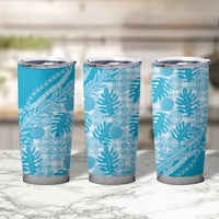Hawaii Breadfruit Palaka Tumbler Cup Polu Maile Lei - Polynesian Pride