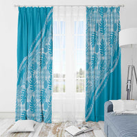 Hawaii Breadfruit Palaka Window Curtain Polu Maile Lei - Polynesian Pride