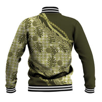 Hawaii Breadfruit Palaka Baseball Jacket Omaomao Maile Lei - Polynesian Pride