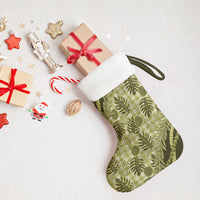 Hawaii Breadfruit Palaka Christmas Stocking Omaomao Maile Lei - Polynesian Pride