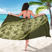 Hawaii Breadfruit Palaka Sarong Omaomao Maile Lei - Polynesian Pride