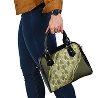 Hawaii Breadfruit Palaka Shoulder Handbag Omaomao Maile Lei - Polynesian Pride