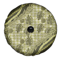 Hawaii Breadfruit Palaka Spare Tire Cover Omaomao Maile Lei - Polynesian Pride