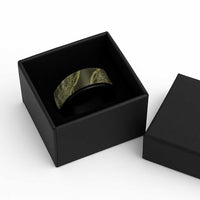 Hawaii Breadfruit Palaka Spinner Ring Omaomao Maile Lei - Polynesian Pride