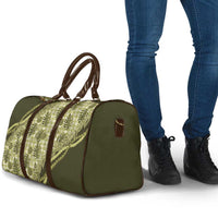 Hawaii Breadfruit Palaka Travel Bag Omaomao Maile Lei - Polynesian Pride