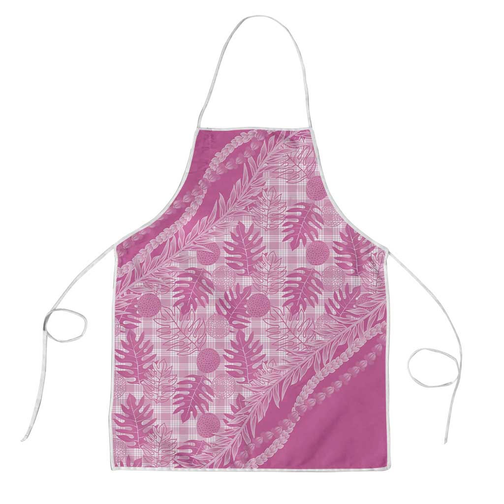 Hawaii Breadfruit Palaka Apron Omaomao Ulaula Maile Lei - Polynesian Pride