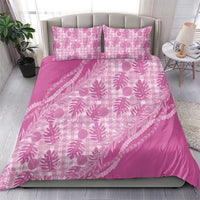 Hawaii Breadfruit Palaka Bedding Set Omaomao Ulaula Maile Lei - Polynesian Pride