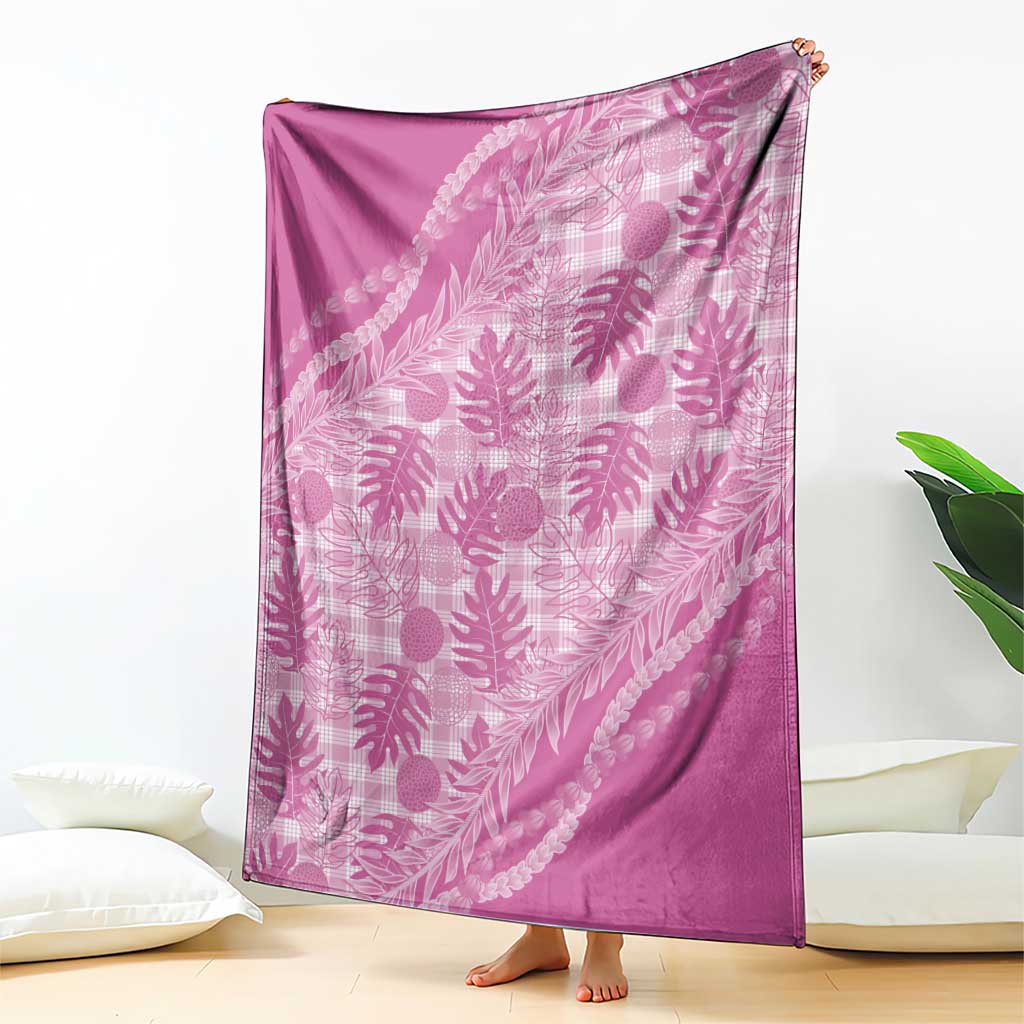Hawaii Breadfruit Palaka Blanket Omaomao Ulaula Maile Lei - Polynesian Pride