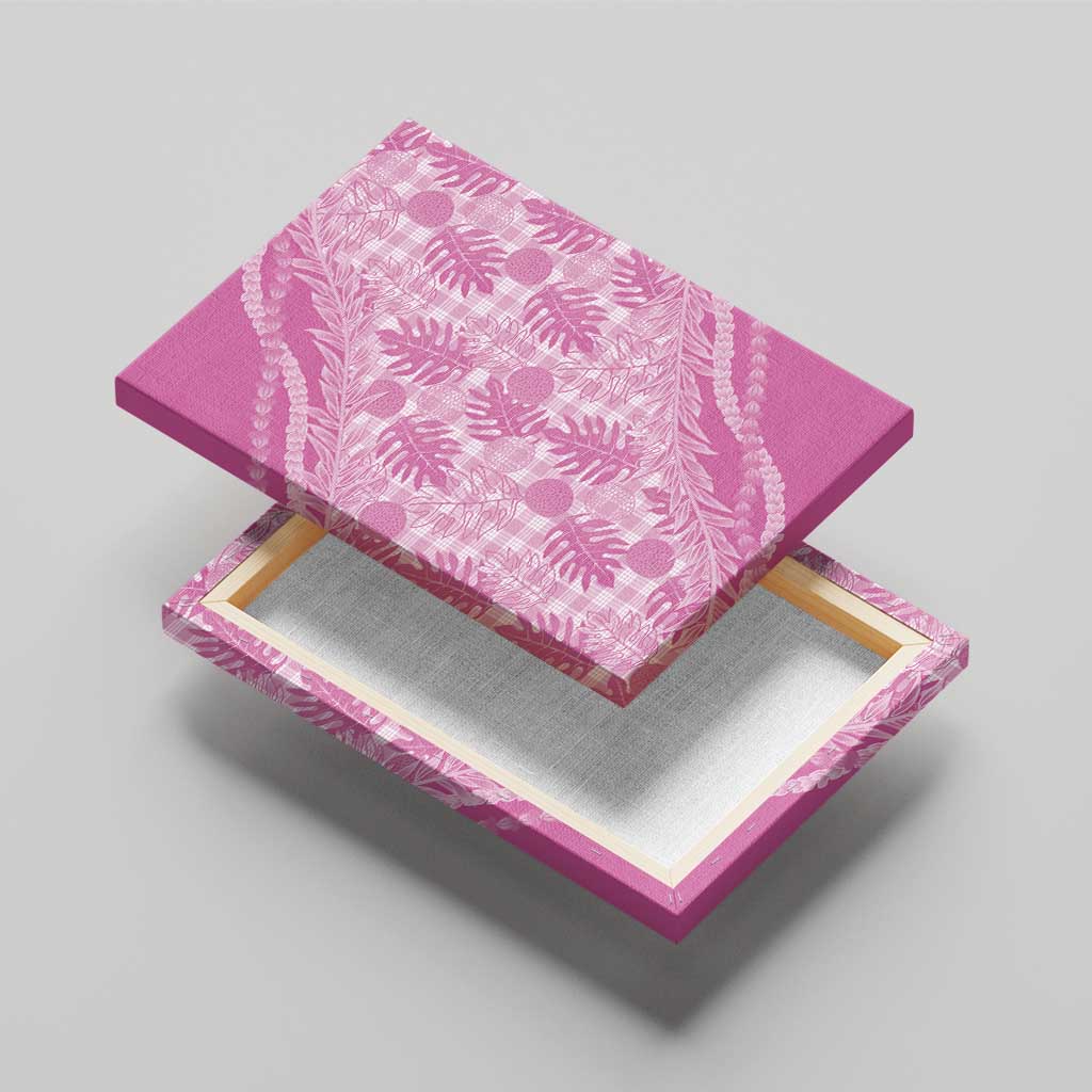 Hawaii Breadfruit Palaka Canvas Wall Art Omaomao Ulaula Maile Lei - Polynesian Pride