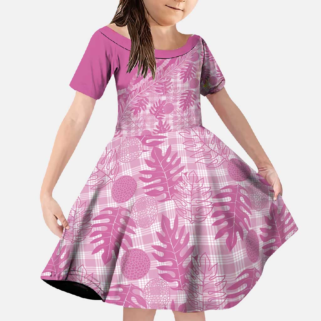 Hawaii Breadfruit Palaka Family Matching Summer Maxi Dress and Hawaiian Shirt Omaomao Ulaula Maile Lei - Polynesian Pride