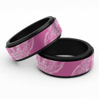 Hawaii Breadfruit Palaka Spinner Ring Omaomao Ulaula Maile Lei - Polynesian Pride