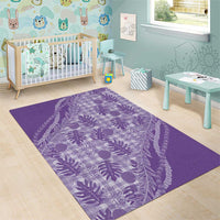 Hawaii Breadfruit Palaka Area Rug Poni Maile Lei - Polynesian Pride