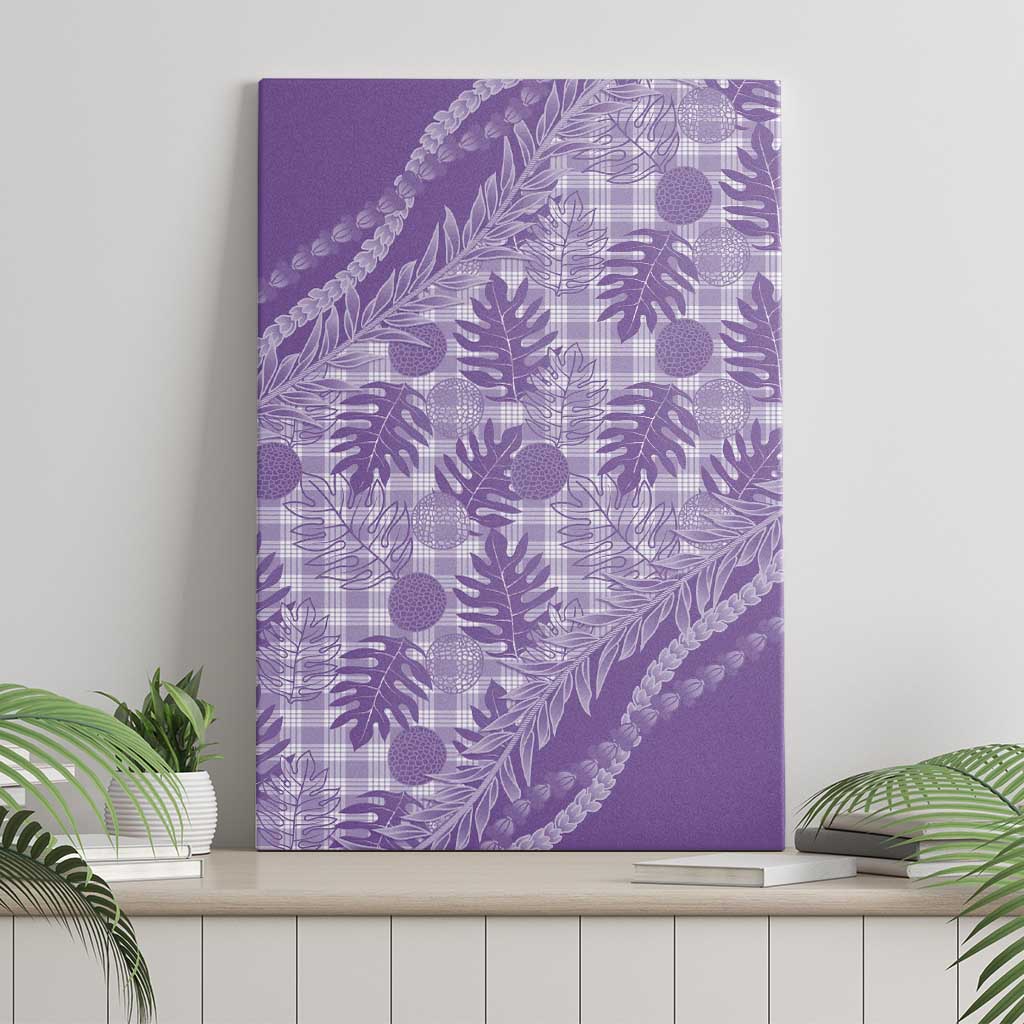 Hawaii Breadfruit Palaka Canvas Wall Art Poni Maile Lei - Polynesian Pride