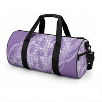Hawaii Breadfruit Palaka Duffle Bag Poni Maile Lei