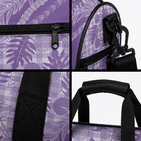 Hawaii Breadfruit Palaka Duffle Bag Poni Maile Lei