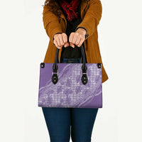 Hawaii Breadfruit Palaka Leather Bag Poni Maile Lei - Polynesian Pride