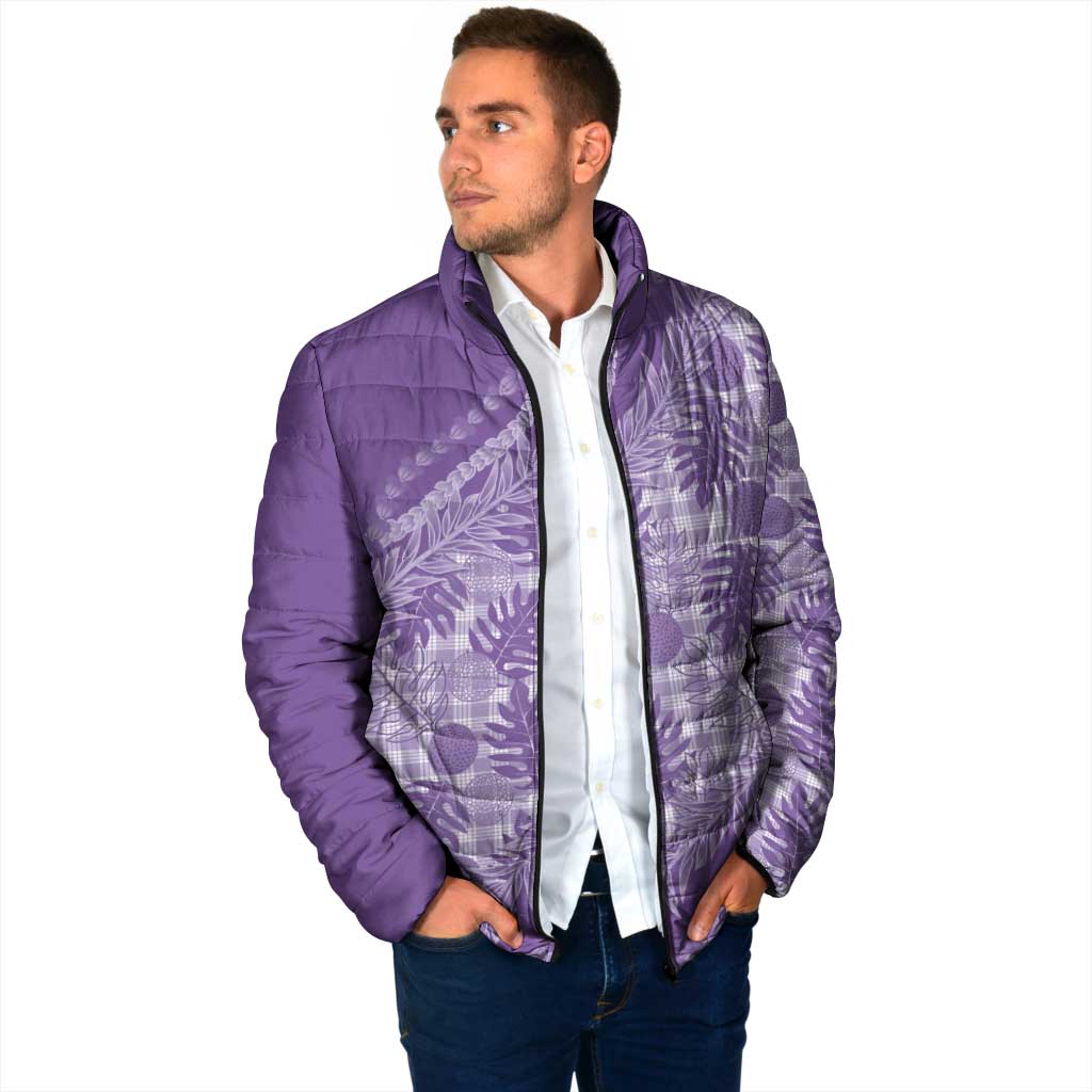 Hawaii Breadfruit Palaka Padded Jacket Poni Maile Lei - Polynesian Pride