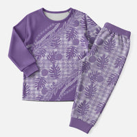 Hawaii Breadfruit Palaka Christmas Pajama Set Poni Maile Lei - Polynesian Pride