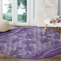 Hawaii Breadfruit Palaka Round Carpet Poni Maile Lei - Polynesian Pride