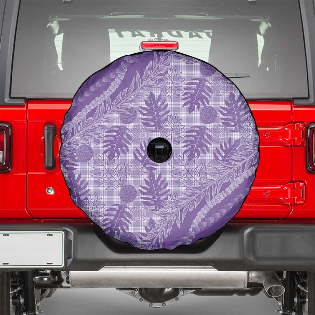 Hawaii Breadfruit Palaka Spare Tire Cover Poni Maile Lei - Polynesian Pride