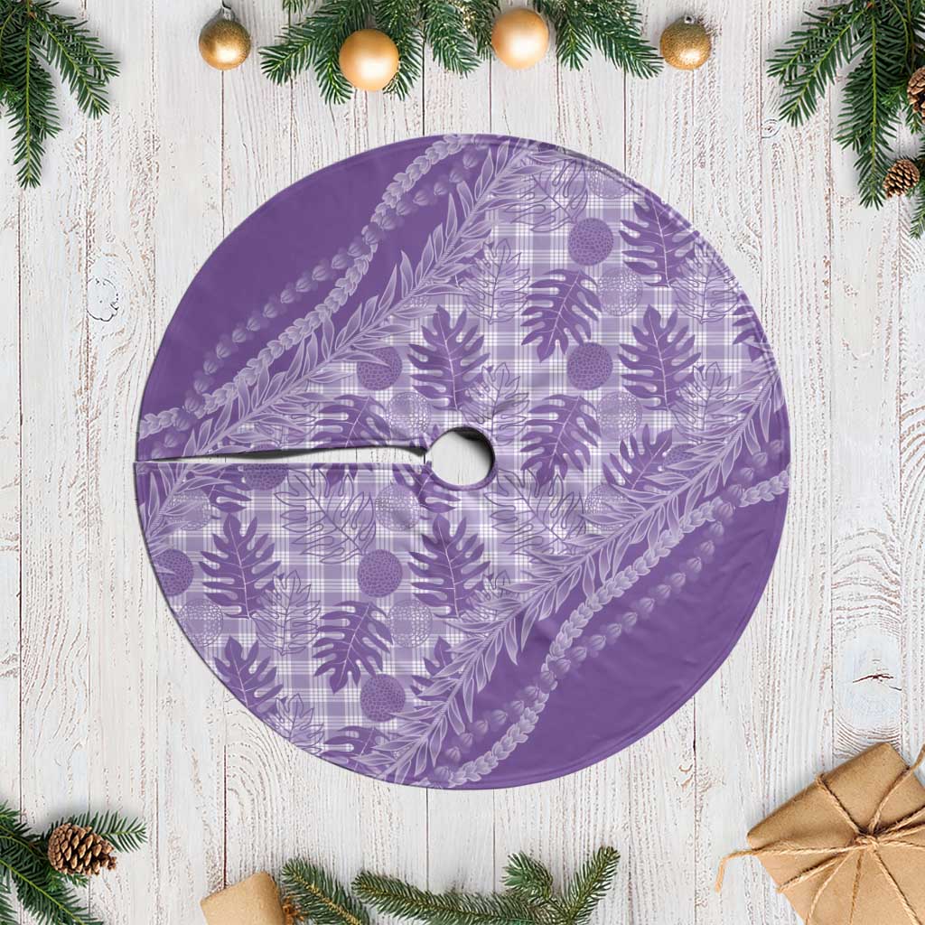 Hawaii Breadfruit Palaka Tree Skirt Poni Maile Lei - Polynesian Pride