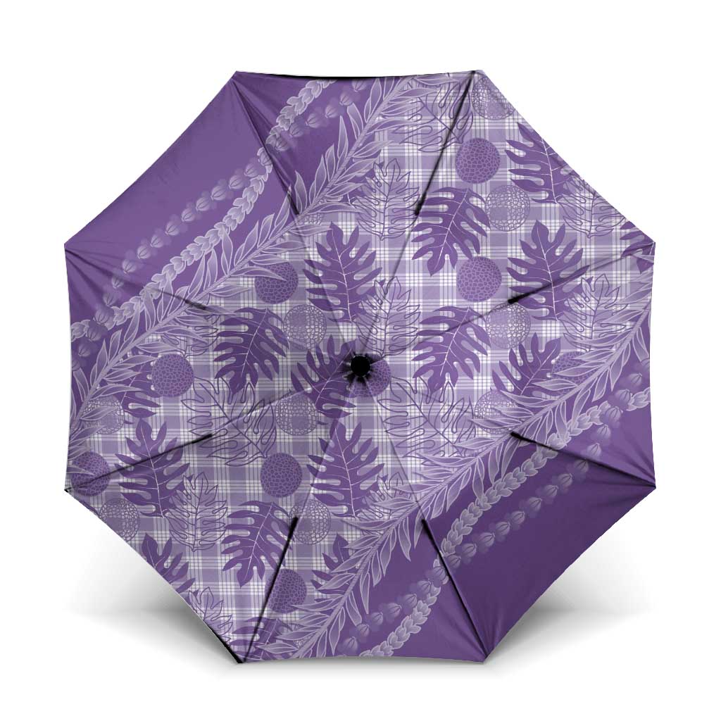 Hawaii Breadfruit Palaka Umbrella Poni Maile Lei - Polynesian Pride