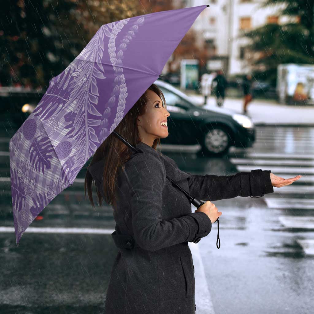 Hawaii Breadfruit Palaka Umbrella Poni Maile Lei - Polynesian Pride