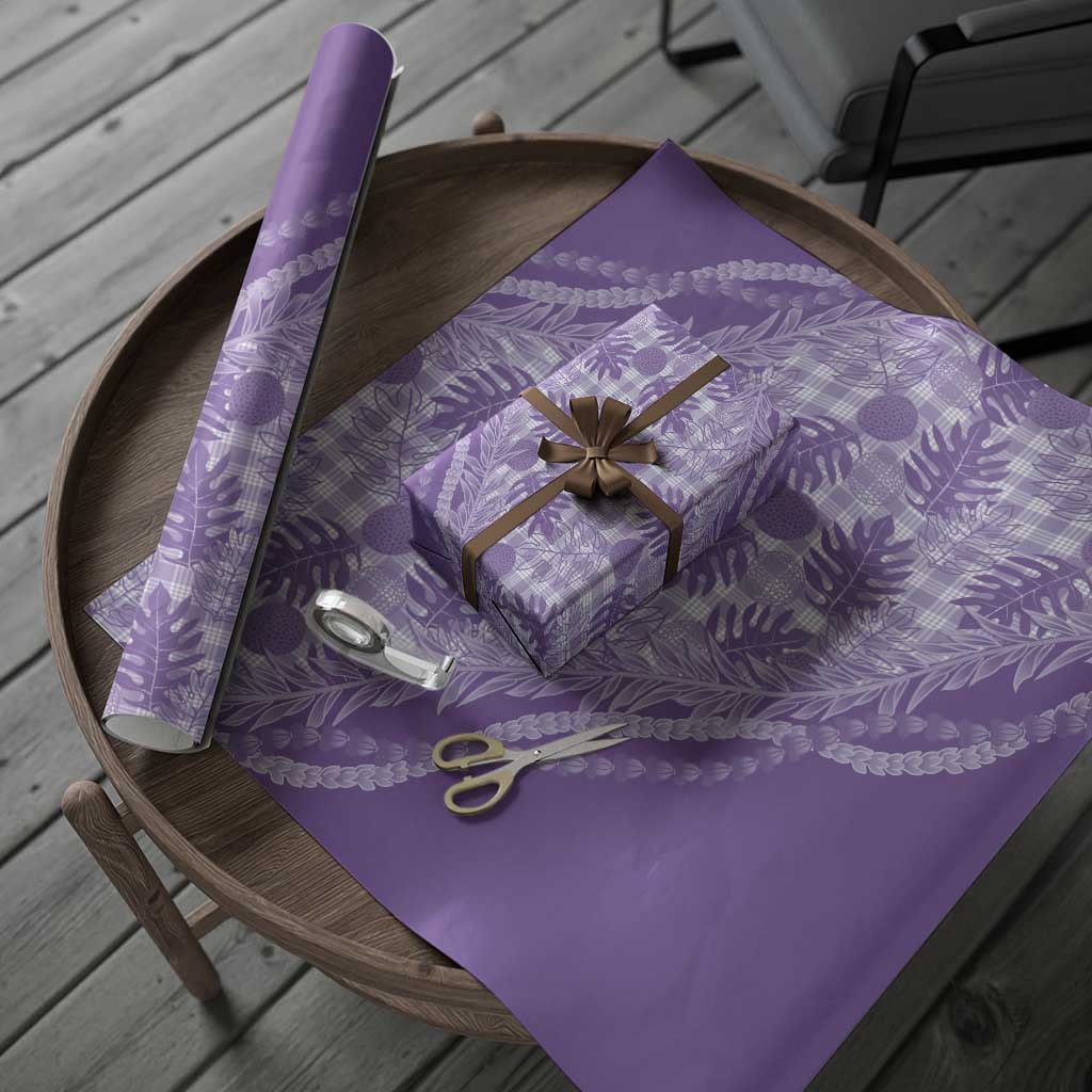 Hawaii Breadfruit Palaka Wrapping Paper Poni Maile Lei - Polynesian Pride