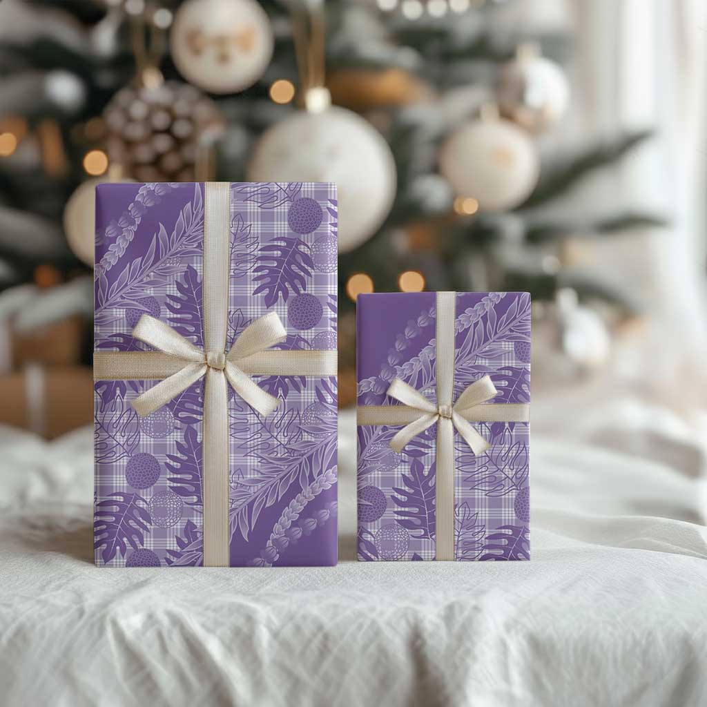 Hawaii Breadfruit Palaka Wrapping Paper Poni Maile Lei - Polynesian Pride