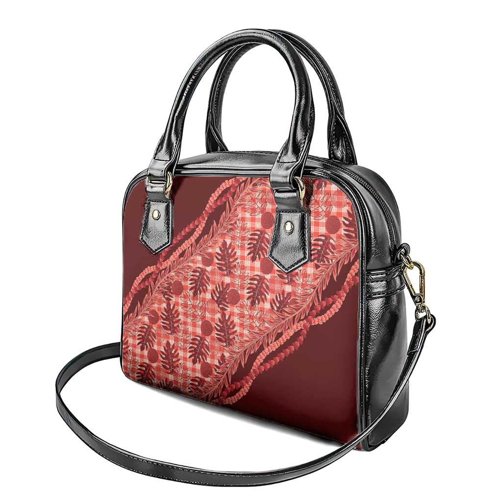 Hawaii Breadfruit Palaka Shoulder Handbag Ulaula Maile Lei - Polynesian Pride