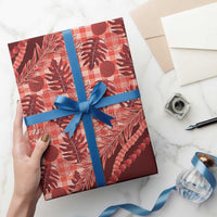 Hawaii Breadfruit Palaka Wrapping Paper Ulaula Maile Lei - Polynesian Pride