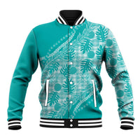 Hawaii Breadfruit Palaka Baseball Jacket Polu Opal Maile Lei - Polynesian Pride