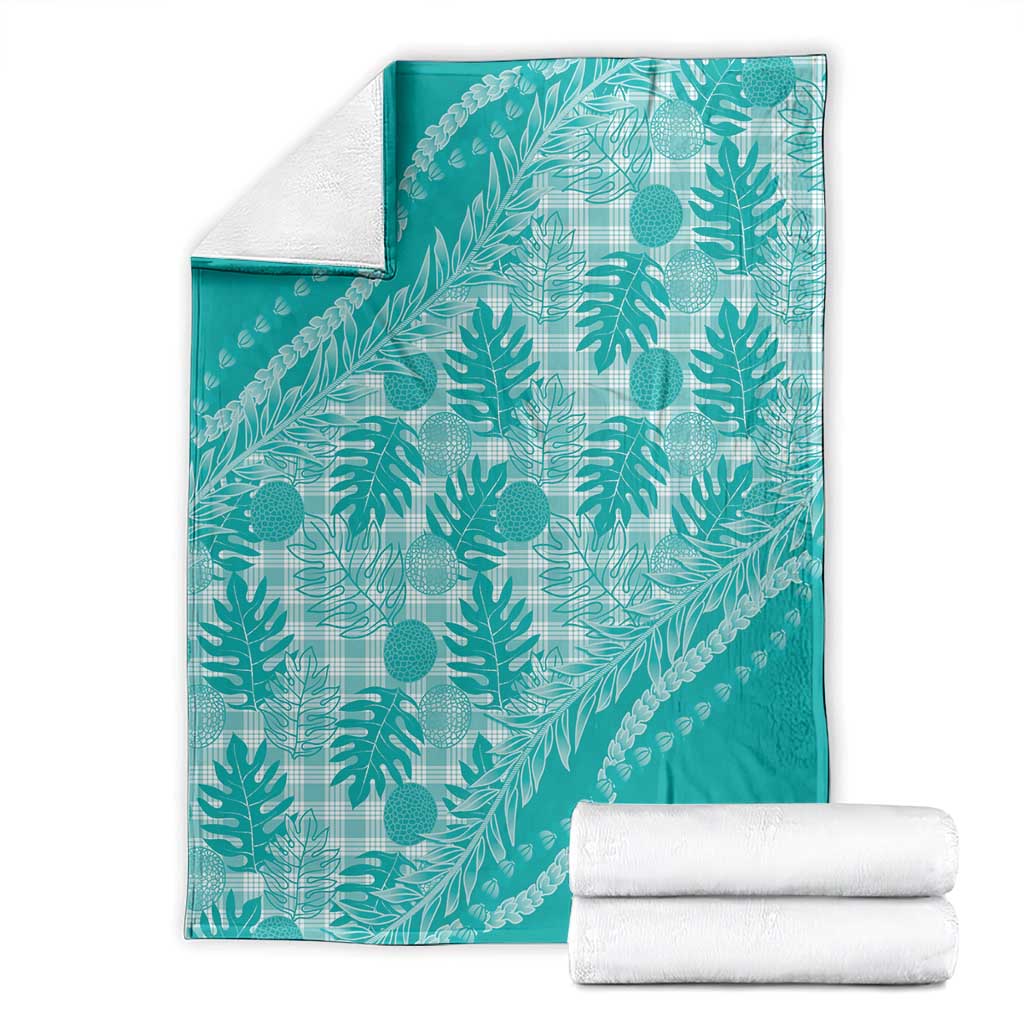 Hawaii Breadfruit Palaka Blanket Polu Opal Maile Lei - Polynesian Pride