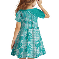 Hawaii Breadfruit Palaka Family Matching Long Sleeve Bodycon Dress and Hawaiian Shirt Polu Opal Maile Lei LT9 - Polynesian Pride