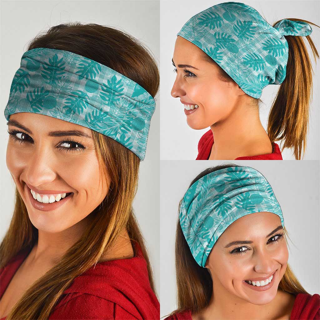 Hawaii Breadfruit Palaka Neck Gaiter Polu Opal Maile Lei - Polynesian Pride