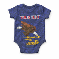 American Samoa Heart Tribal Personalized Baby Onesie Polynesian Patterns LT9 - Polynesian Pride