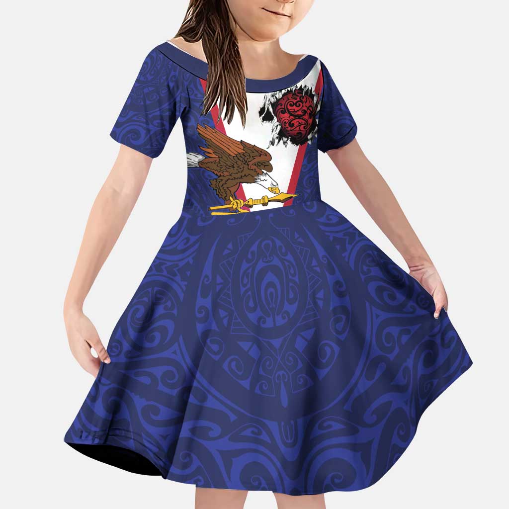 American Samoa Heart Tribal Personalized Family Matching Mermaid Dress and Hawaiian Shirt Polynesian Patterns