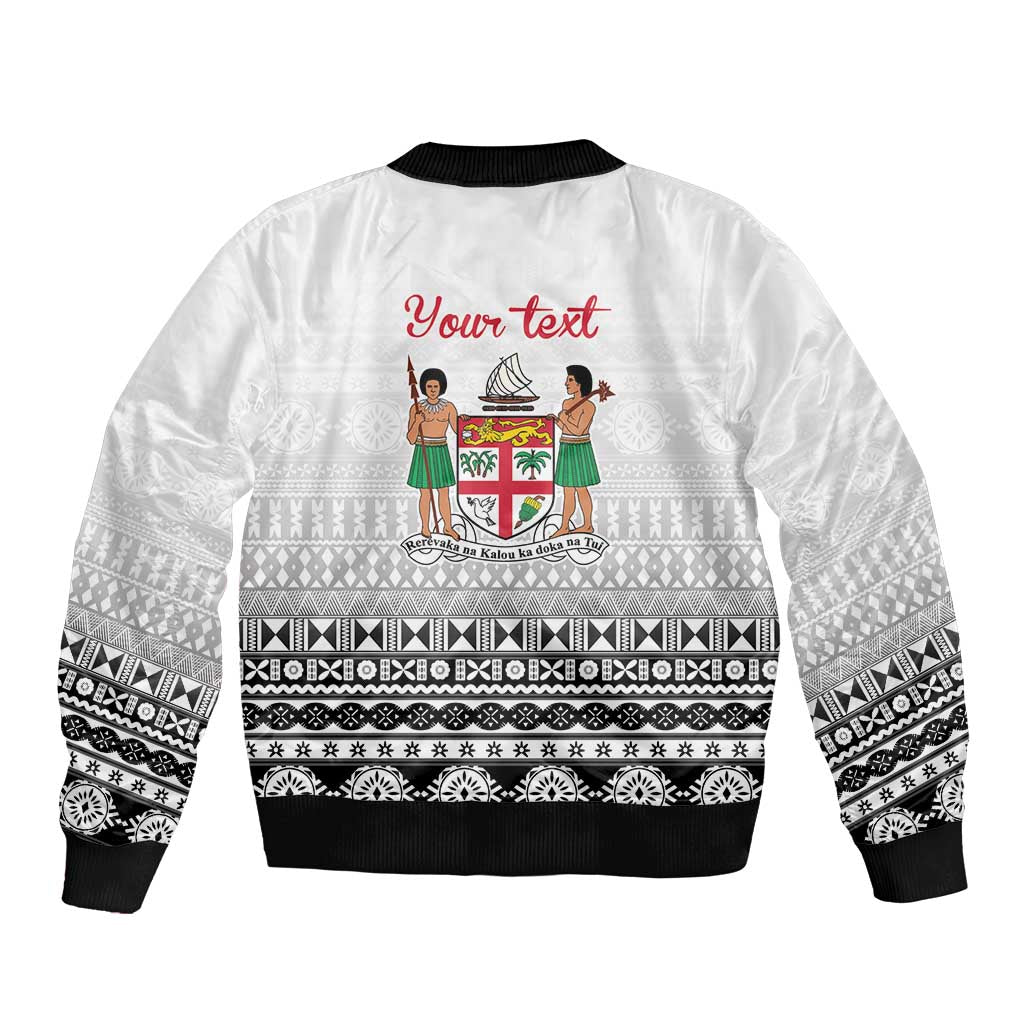 Fiji Heart Tribal Personalised Bomber Jacket Polynesian Patterns LT9 - Polynesian Pride