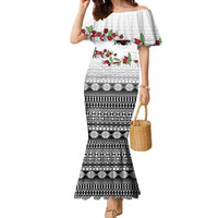 Fiji Heart Tribal Personalised Family Matching Mermaid Dress and Hawaiian Shirt Polynesian Patterns